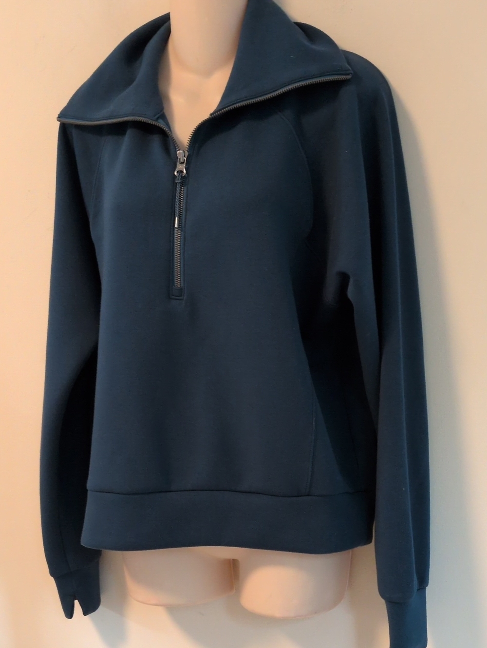Spanx Air Essentials High Neck Half Zip Sweatshirt L - Picture 7 of 15
